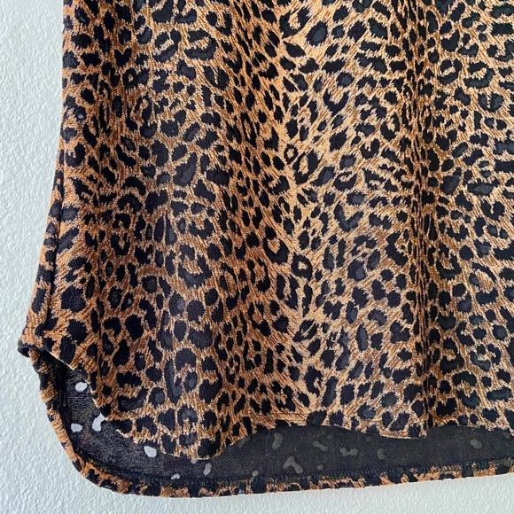 Vintage Leopard Print Semi Sheer Shirt - Picture 2 of 7